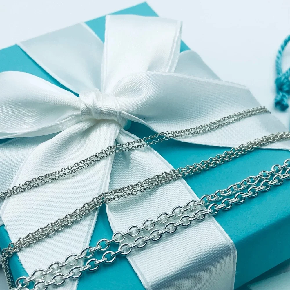 Tiffany & Co. 16” Large Link 3mm Rolo Necklace Chain